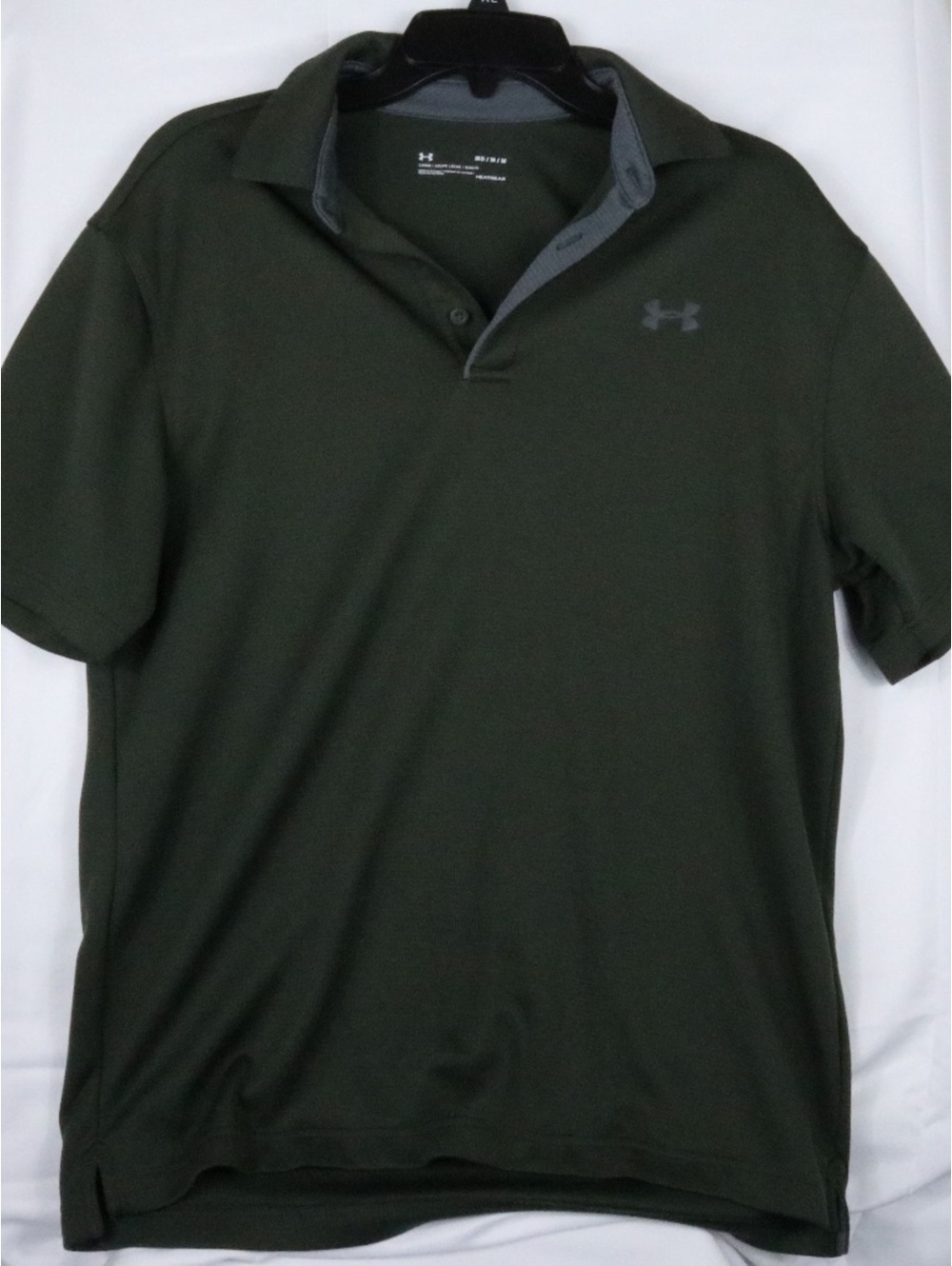 Under Armour Heat Gear Loose Green Golf Polo Men's Size M